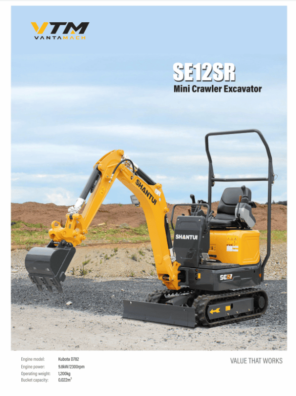 SE12SR Small Crawler Excavator - Construction Machinery - Shandong Norvex Machinery Equipment Co., Ltd.